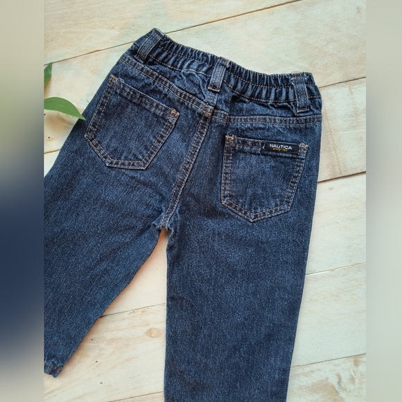 Nautica Baby Boy Denim Wide Leg Jeans Blue Size 18 Months - Picture 4 of 5